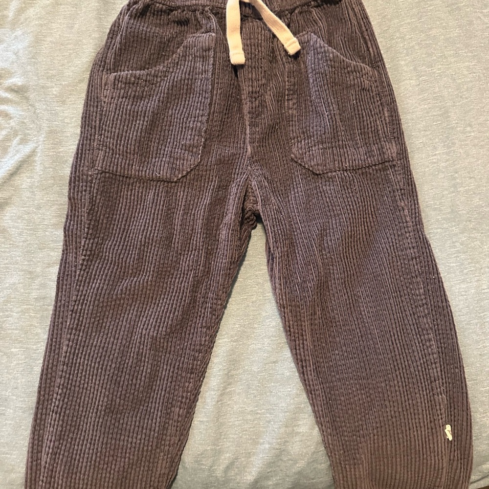 Kids Grey Corduroy Pants